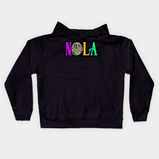 Mardi Gras  504 New  Louisiana Fleur De Lis Kids Hoodie